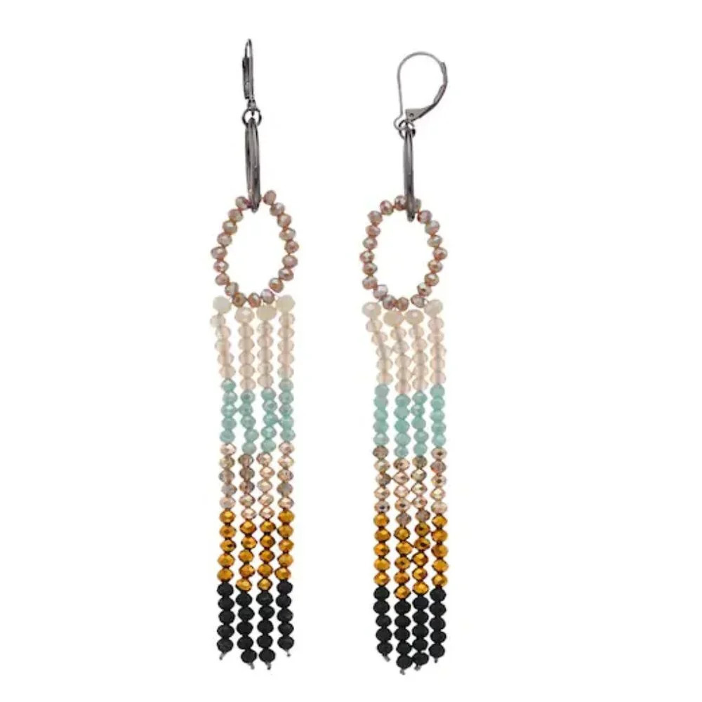 🆕 Simply Vera Vera Wang Shaky Bead Linear Earrings